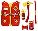 Produktbild GYD Mega Feuerwehr Set XXL Oberteil Beil Axt Feuerlöscher uvm. Feuerwehrmann Kostüm