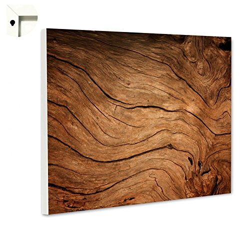 Magnettafel Pinnwand mit Motiv Muster Holz hell Größe 80 x 100 cm