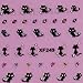 TOOGOO(R)1 pc Nail Art Stickers Nail Design Decoration Diamond Butterfly Cat (XF-249)