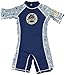 Surfit Boy's Dolphin Striped Shorty Sunsuit UV50 Plus - Navy/White, 4-5 Years
