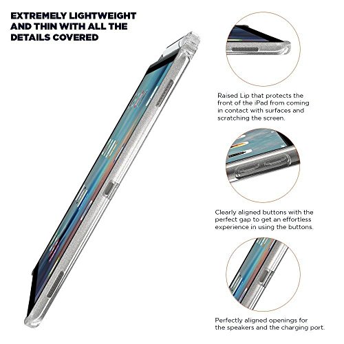 Poetic Lumos Flexibel Wiche Durchsichtig Ultra Dünn Schlagfest TPU Hülle für Apple iPad Pro 2 12,9 (2017) Durchsichtig Klar - 3
