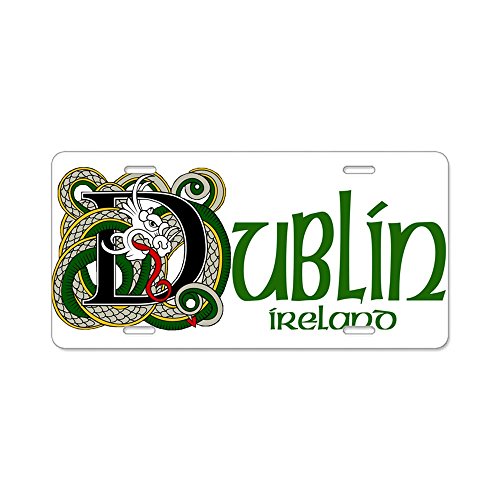 Cafepress - Dublin - Targa in alluminio, anteriore targa, Vanity tag