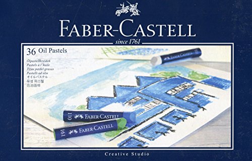 Faber-Castell 127036 - Estuche de cartón con 36 pasteles de aceite, multicolor