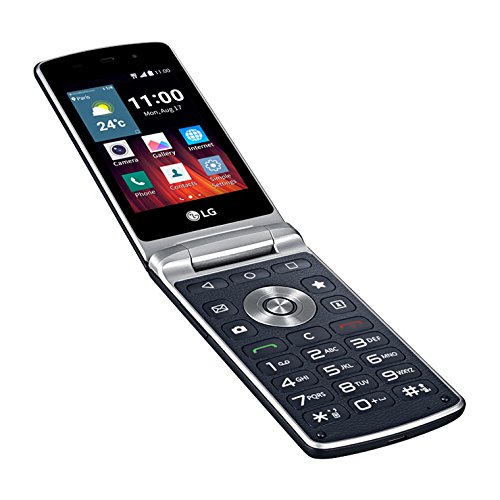 LG H410 Wine Smartphone Flip, 4 GB, Android 5.1.1, Quad-Core,, Marchio TIM, Blu/Nero [Italia]