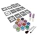 BMC Cute All Things Shimmery and Girly Party Fun Temporary Fashionable Glitter Tattoo Body Art Design Stencils Kit