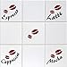 Price comparison product image Latte Mocha Espresso Cappuccino & Coffee Beans Tile Transfers To Fit 6 Inch Tiles Kitchen Wall Sign Decal Vinyl Sticker For Shop Office Home Cafe Hotel FREE P&P