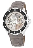 Burgmeister Herren Skeleton Mechanik Uhr mit Leder Armband BM236-100