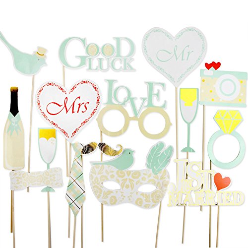 SUNBEAUTY Fotorequisiten Hochzeit Wedding Foto Booth Fotoaccessoire für Hochzeit