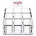 AcryliCase Acrylic Makeup & Lipstick Organizer, 9 Slots, Cosmetic Brush Holder, Beauty Display Container Clear