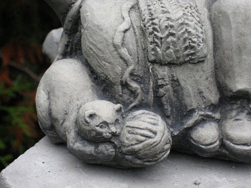 Nr.121 Steinfigur Mann Frau Oma und Opa 01 18 cm ca. 2,8 kg Frostfest Stein - 7