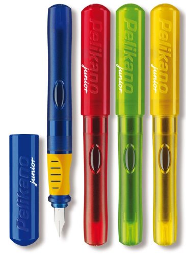 Pelikan Füller Pelikano Junior für Linkshänder, Feder L, 1 Set, rot - 2