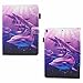 Produktbild Schutzhülle Etui für Apple iPad Pro 10.5 [Freier Stylus Stift Touch Pen],Billionn Bookstyle Farbmalerei Serie Niedlich Muster PU Leder Case Flip Cover Hülle Tasche Schutzhülle mit Standfunktion für Apple iPad Pro 10.5 (Delphin)