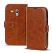 Produktbild Samsung Galaxy S3 Mini Bookstyle Hülle,Conie Mobile Handytasche Wallet Tasche PU Leder Schutzhülle Klapptasche, Kartenfächer, Book Case in Kastanienbraun