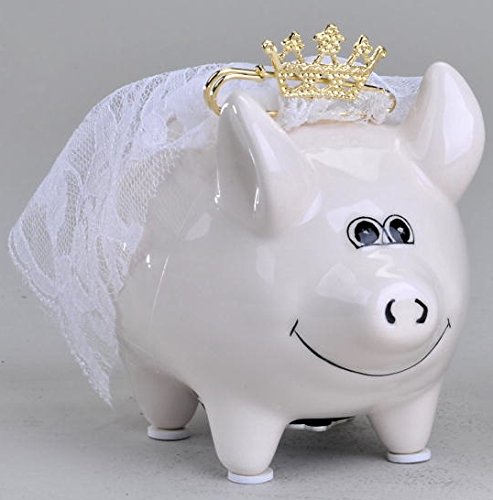formano Spardose Sparbüchse Sparschwein Braut, 11 cm