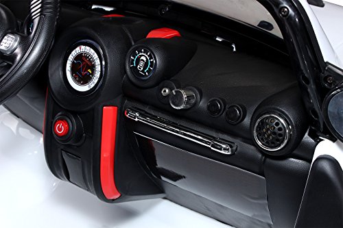 NEU Kinder Elektroauto Lizenzierter Original BMW Mini Beachcomber Lizenziert 2 x 45 Watt Motor Elektro Kinderauto Kinderfahrzeug (weiß)