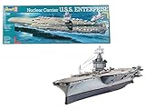 maquetas de aviones de metal Detalladas superestructuras Revell- Nuclear Carrier Maqueta Portaaviones U.S.S. Enterprise, Modello, Escala 1:720 (5046) (05046)