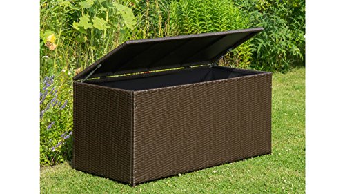 baumarkt direkt Auflagenbox Rattan, Polyrattan, braun - 2
