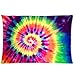 Colorful Tie Dye Two Sides Rectangle Zippered Pillowcase Pillow Cover 20x30