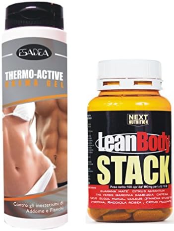 Kit for Slimming: 1 Package Acetil Carnitine 60 Tablets (1 G Carnitine by Compressed) 78 gr + 1 Package of Stack Lean Body 100 Tablets 110 g Kit, termogénico, Useful to Lose Weight, lose weight, burn fat for energy
