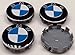 Produktbild B M W Set 4 Stück blau/weiß Legierung Felgendeckel 10 Pin Clips 68 mm passend für Serie 1 2 3 5 6 7 8 Z3 Z4 M3 M5 M6 X1 X3 X5 X6 E30 E32 E34 E36 E38 E39 E46 E60 E65 E90