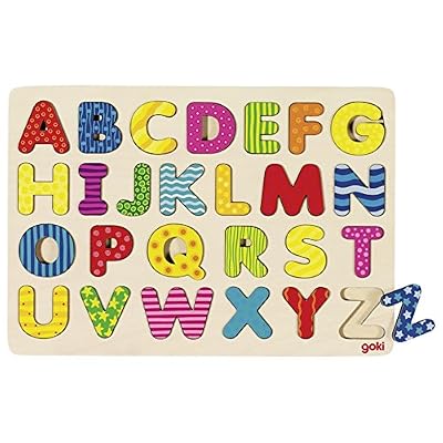 Goki - 2041624 - Puzzle En Bois - Alphabets - 26 Pièces