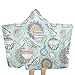Produktbild Afternoon Tea - Bird Watercolor% Scale Beach Towel with Hood Swim Pool Multi-use for Bath/Shower/Pool/Swim 31.8"x51.2"