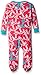 Hatley Baby-Girls Infant Footed Coverall -Painted Anchors Footies, Multicoloured (Pink), 6-12 Months