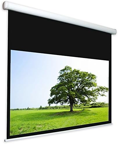 Motorized Projection Screen with Edges 270 x 169 cm 16: 10, Motor Projector 280 x 214 cm "Energy" Great for Any Lamp Towel 100% Superior Professional Quality HD.