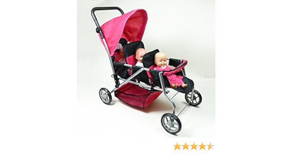 dolls triplet pram