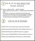 Schlüsselanhänger mit Foto und Wunschgravur | Anhänger mit Wunschtext | individuell und persönlich | ca. 50x28mm Dogtag | Edelstahl | beidseitig graviert | Geschenk für die Freundin / den Freund | Geschenk für Mama und Papa | Verlobungsgeschenk | Geburtstagsgeschenk | Taufgeschenk | Geschenk zur Geburt (mit Rückseitengravur) - 2