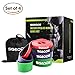 Produktbild Fitnessbänder Set, SGODDE 4-Stärken Widerstandsband, Resistance Band aus Naturlatex, Trainingsbänder Übungsband Gymnastikband als Widerstand und Unterstützung, für Muskelaufbau Physiotherapie Pilates Yoga Gymnastik Crossfit