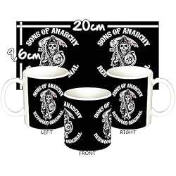 Hijos De La Anarquia Sons of Anarchy Samcro Redwood Original Men of Mayhem B Taza Mug