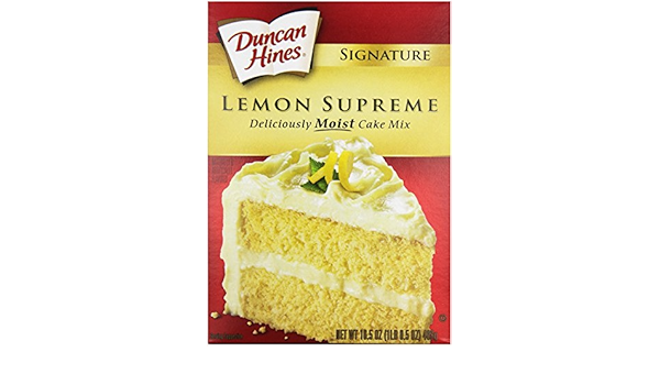 468g Duncan Hines Lemon Supreme Gateau Mix Amazon Fr Epicerie