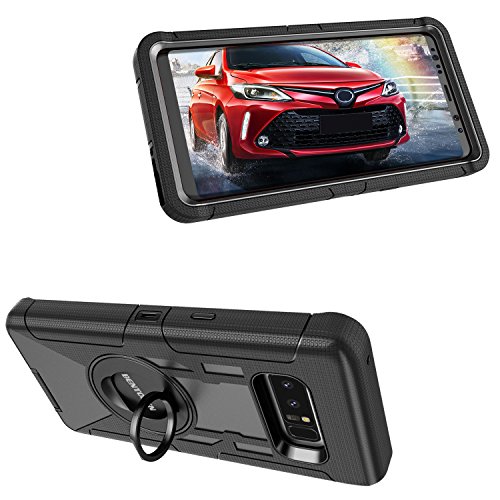 BENTOBEN Funda Samsung Galaxy Note 8  Carcasa Cover Case Protector Kickstand   Belt Clip Pesado 360    Protecci  n Antigolpes y Anti-rasgu  os Funda para Samsung Galaxy Note 8  6 3 Pulgadas   Negro