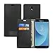 Produktbild Samsung J3 2017 Hülle, bdeals Flip Elegant PU Ledertasche Handyhülle Brieftasche Schutzhülle für Samsung Galaxy J3 2017 (J330F) ,schwarz