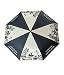RAIN BIRD 3 Fold Black Printed Nylon Umbrella Auto Open RS.425.00
