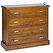 Produktbild Cassettone forest 4 cassetti - Chocolate Collezione by Craften Wood (1000026116)
