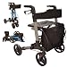 Produktbild X Cruise Klapp leichte, kompakte Rollator mit Sitz und Tasche (Silber)