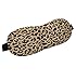Moolecole New Lightweight Contoured & Comfortable Sleep Mask Blindfold for Sleeping Eye Shade Cover for Travel, Shift Work & Meditation Leopard