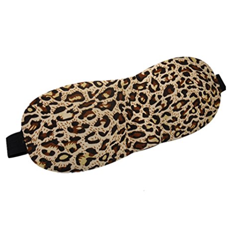 Moolecole New Lightweight Contoured & Comfortable Sleep Mask Blindfold for Sleeping Eye Shade Cover for Travel, Shift Work & Meditation Leopard