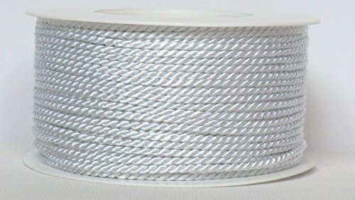 KORDEL 50m x 2mm weiß Drehkordel KORDELBAND Dekoband SCHLEIFENBAND Schnur weiss HOCHZEIT