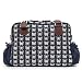 Pink Lining Yummy Mummy Cream Butterflies Changing Bags (Navy)