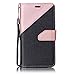 Produktbild Cover Galaxy A3 2016 / A310 Hulle , SpiritSun Ledertasche Schutzhulle for Samsung Galaxy A3 2016 / A310 (4.7 Zoll) Folio PU Leder Tasche Case Cover Bookstyle mit Standfunktion und Kredit Kartenfacher - Schwarz + Rose Gold
