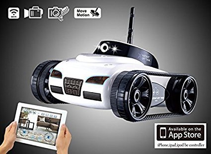 WiFi Tank,DeeXop WiFi Toy Tank i-Spy Toy Car Electronic with Camera Remote Control,Incredibly Lightweight Toy Car Automatic for Android/iOS Phone