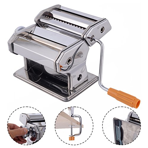 Nudelmaschine Edelstahl Pasta Pastamaker Pastamaschine Spaghetti Nudeln Küche Maschine - 2
