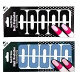 MAKARTT® 10Pcs/Sheet Easy Fast Clean Disposable Peel Off Tapes Cuticle Guard Skin Barrier Protector Nail Art Polish UV Gel Palisade Protector Manicure (10 sheets, Mix-Color)
