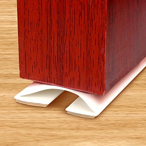COZILIFE Under Door Draft stopper Self Adhesive Door Sweep Weather Stripping Door Bottom Seal Strip 39" (White)
