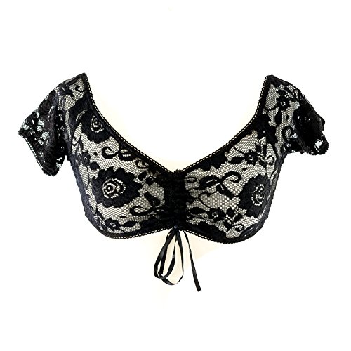 Preisvergleich Produktbild SiaLinda: Top Alina, schwarz, elastische Spitze (XXL, schwarz)