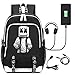 Produktbild Marshmello DJ Rucksack Reisetasche Unisex College Bookbag Laptop-Rucksack mit USB-Ladeanschluss (E)