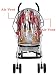 Stroller Rain Cover, SUMERSHA Clear Waterproof Umberlla Stroller Rain Cover Wind Shield Fit Most Umberlla Strollers Pushchairs